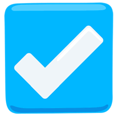☑️ Check Box With Check Emoji in Messenger