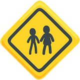 children-crossing Emoji messenger