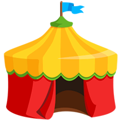 Circus Tent Emoji in Messenger
