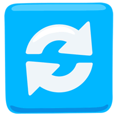 Vertikale Pfeile im Uhrzeigersinn Emoji Messenger