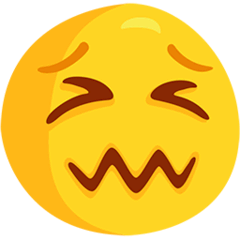 Bestürztes Gesicht Emoji Messenger