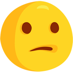 Cara com expressão confusa Emoji Messenger