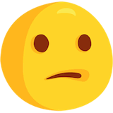 confused-face Emoji messenger