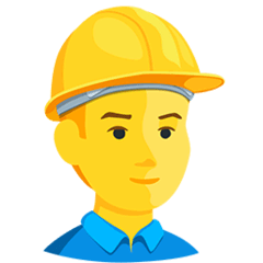 👷 Construction Worker Emoji in Messenger