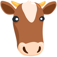Cara de vaca Emoji Messenger