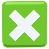 cross-mark-button Emoji messenger
