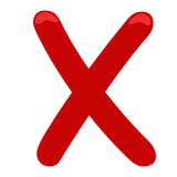 cross-mark Emoji messenger