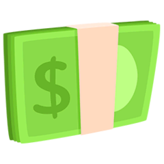 💵 Dollar Banknote Emoji in Messenger