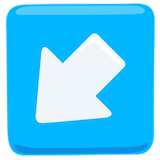 down-left-arrow Emoji messenger