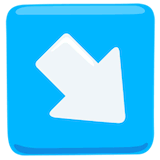 down-right-arrow Emoji messenger