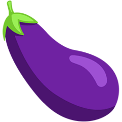 Eggplant Emoji in Messenger
