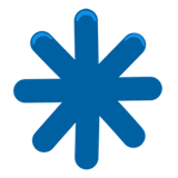 eight-spoked-asterisk Emoji messenger