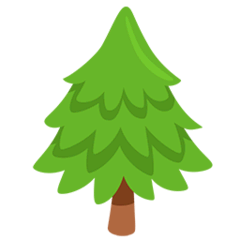 Evergreen Tree Emoji in Messenger