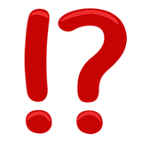 exclamation-question-mark Emoji messenger