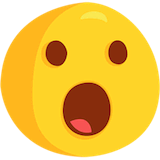face-with-open-mouth Emoji messenger