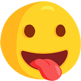 face-with-tongue Emoji messenger