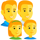 family-man-man-girl-boy Emoji messenger