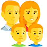 family-man-woman-boy-boy Emoji messenger