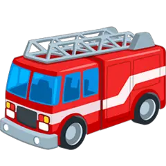 Camion de pompiers Émoji Messenger