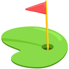 Buca da golf con bandierina Emoji Messenger