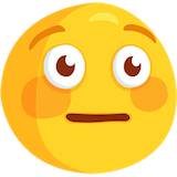flushed-face Emoji messenger