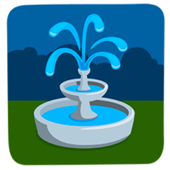 ⛲ Fountain Emoji in Messenger