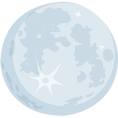 Full Moon Emoji in Messenger