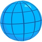 globe-with-meridians Emoji messenger