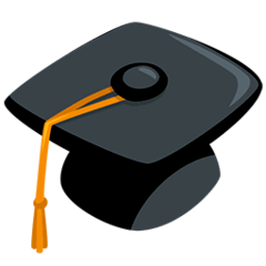Graduation Cap Emoji in Messenger