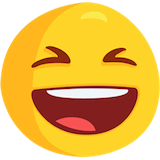 grinning-squinting-face Emoji messenger