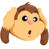 hear-no-evil-monkey Emoji messenger
