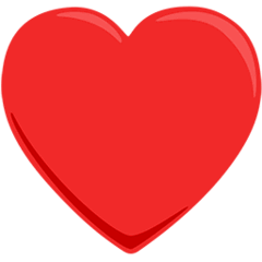 Corazón de baraja de cartas Emoji Messenger