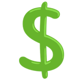 heavy-dollar-sign Emoji messenger