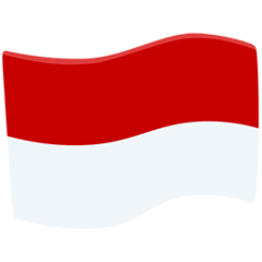 Bandeira da Indonésia Emoji Messenger
