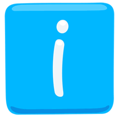 Simbolo delle informazioni Emoji Messenger