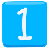 keycap-1 Emoji messenger