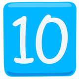 keycap-10 Emoji messenger