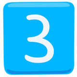 keycap-3 Emoji messenger