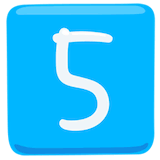 keycap-5 Emoji messenger