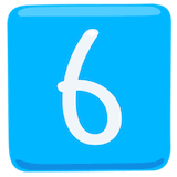 keycap-6 Emoji messenger