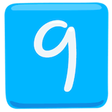 keycap-9 Emoji messenger