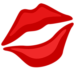Marca de beso Emoji Messenger