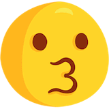 kissing-face Emoji messenger