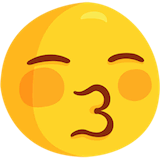 kissing-face-with-closed-eyes Emoji messenger