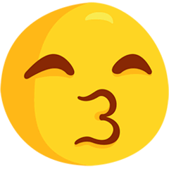 😙 Küssendes Gesicht mit zusammen­gekniffenen Augen Emoji auf Messenger