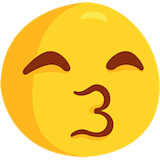 kissing-face-with-smiling-eyes Emoji messenger
