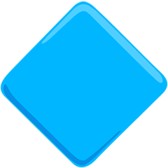 Große blaue Raute Emoji Messenger