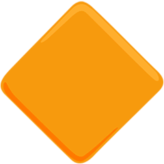 🔶 Large Orange Diamond Emoji in Messenger