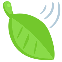 🍃 Blätter im Wind Emoji auf Messenger