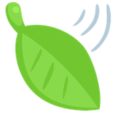 leaf-fluttering-in-wind Emoji messenger